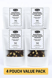 Lowrey Foods NOUGAT Lowrey Macadamia Butter Toffee Crunché 4 Pack | NZ Gift Set Lowrey Macadamia Butter Toffee Crunché 4 Pack | NZ Gift Set