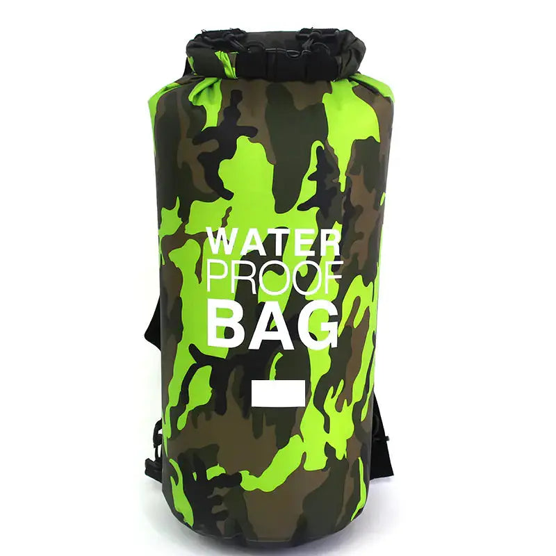 Camouflage PVC Waterproof Dry Bag - Outdoor Waterproof Storage for Camping & Water Sports by Mead's Supply & Equipment Outfitters limited