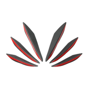 6Pcs Car Front Bumper Lip Splitter Fins Body Spoiler Canards Refit by salelink.co.nz