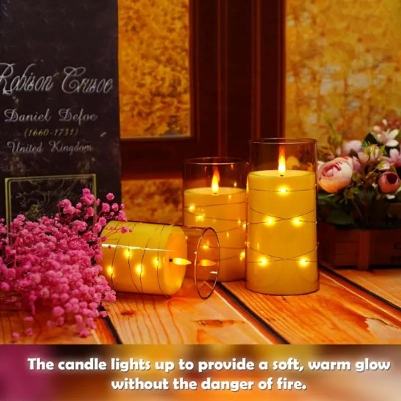 g8buynz g8buynz 5 Pc Flameless LED Candles with Timer Flickering Flameless Candles T 5 Pc Flameless LED Candles with Timer Flickering Flameless Candles T