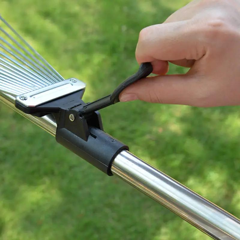 g8buynz g8buynz Stainless steel Leaf Rake Adjustable Garden Camping Rake Stainless steel Leaf Rake Adjustable Garden Camping Rake