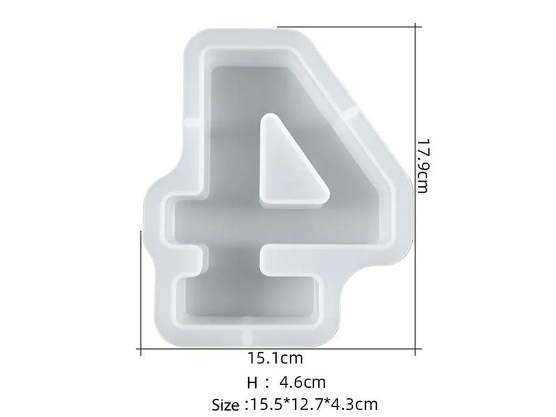 Number Moulds - Individual - Super Large by Resin Art NZ