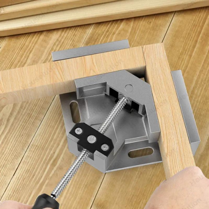 g8buynz g8buynz 90 Degree Clamps for Woodworking, Single Handle Aluminum Alloy Corner Clamp 90 Degree Clamps for Woodworking, Single Handle Aluminum Alloy Corner Clamp