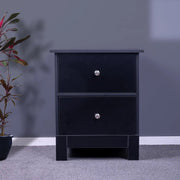 sue-e furniture Bedside Table 'Pamela' Bedside Table Black 'Pamela' Bedside Table Black