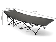 Urban Wave Heavy-Duty 10-Leg Folding Camp Stretcher with Ergonomic Headrest YQ15820 by ECOTREK