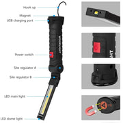 g8buynz g8buynz LED Work Light Flashlight with Magnetic Base 270°Rotate Grill Light and 5 Modes LED Work Light Flashlight with Magnetic Base 270°Rotate Grill Light and 5 Modes