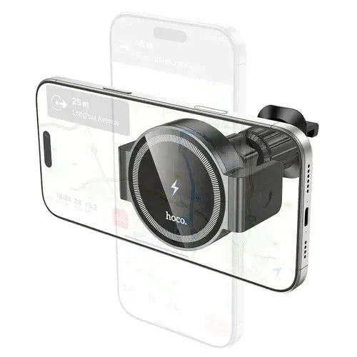 BroDeals Car Phone Holder 5W Wireless Charging Magnetic 2-in-1 Air Vent Phone Holder – Magnetic or Clamp Mount 5W Wireless Charging Magnetic 2-in-1 Air Vent Phone Holder – Magnetic or Clamp Mount