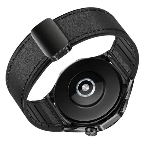 BroDeals Watches Universal Leather Watch Strap with Magnetic Buckle Universal Leather Watch Strap with Magnetic Buckle