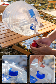 Ecotrek Outdoor Folding Water Bucket - Portable Collapsible Water Storage with Tap by ECOTREK