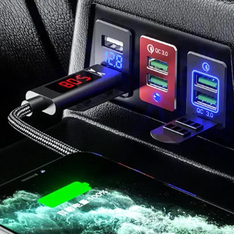 g8buynz g8buynz Car Charger QC3.0 Fast Charge for Toyota Dual USB Port Socket Fast Charging Car Charger QC3.0 Fast Charge for Toyota Dual USB Port Socket Fast Charging