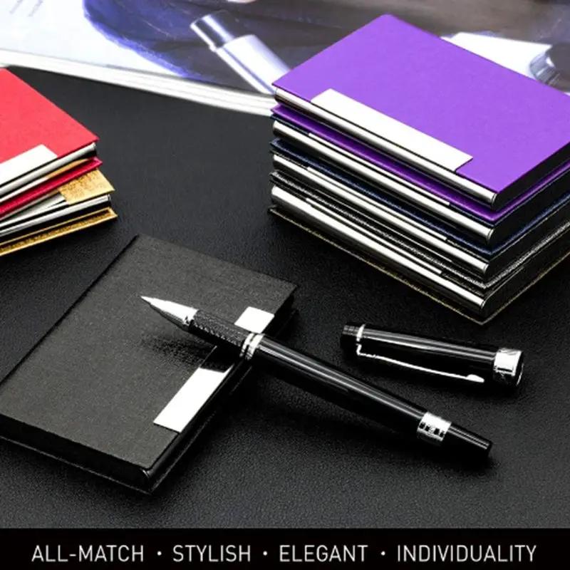 g8buynz g8buynz Horizonal PU Leather Business Card Holder Black Set B Horizonal PU Leather Business Card Holder Black Set B