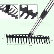 g8buynz g8buynz Multifunctional grass rake 17 Steel Tines Metal Head with Stainless Steel Handle Multifunctional grass rake 17 Steel Tines Metal Head with Stainless Steel Handle
