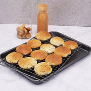 g8buynz g8buynz Premium Nonstick Carbon Steel Multipurpose Baking Pan Set dark Grey Premium Nonstick Carbon Steel Multipurpose Baking Pan Set dark Grey