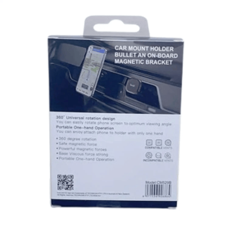 9eight5 Accessories Budi MagFit 360 Rotation Car Mount Holder CM529B Budi MagFit 360 Rotation Car Mount Holder CM529B