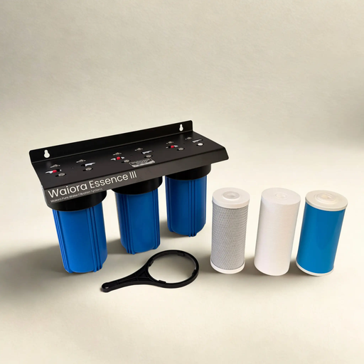 Waiora Essence III Whole House Mains Filter - 3 Stage, 10 Inch Jumbo, Heavy Metal & Chlorine Removal NZ by Filtration Station NZ