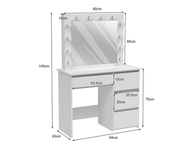 The Shopsite Home-living Dressing Table With Mirror Dressing Table With Mirror