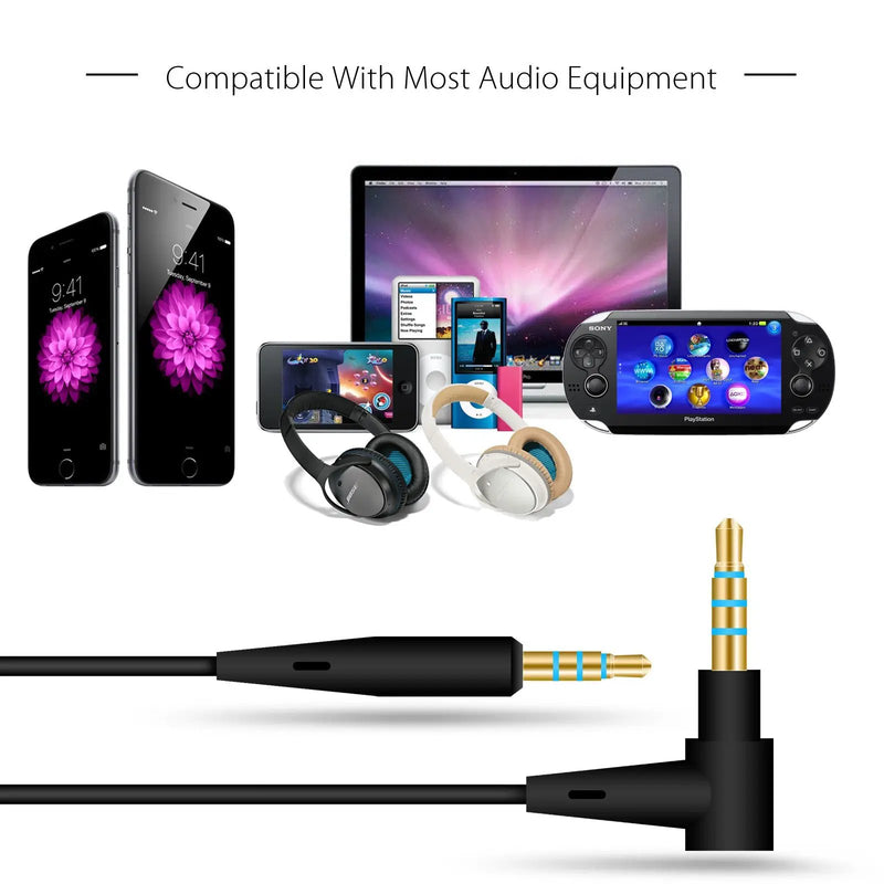 Cable Remote Mic For Bose QuietComfort 25 35 QC25 QC35 by salelink.co.nz