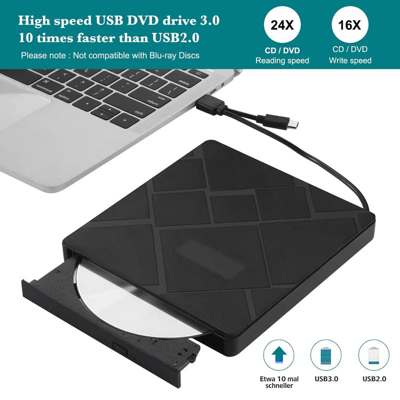 External DVD Drive Player Burner Writer by salelink.co.nz