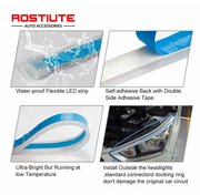 Car Soft Tube Guide Flexible LED Strip Daytime Running Light by salelink.co.nz