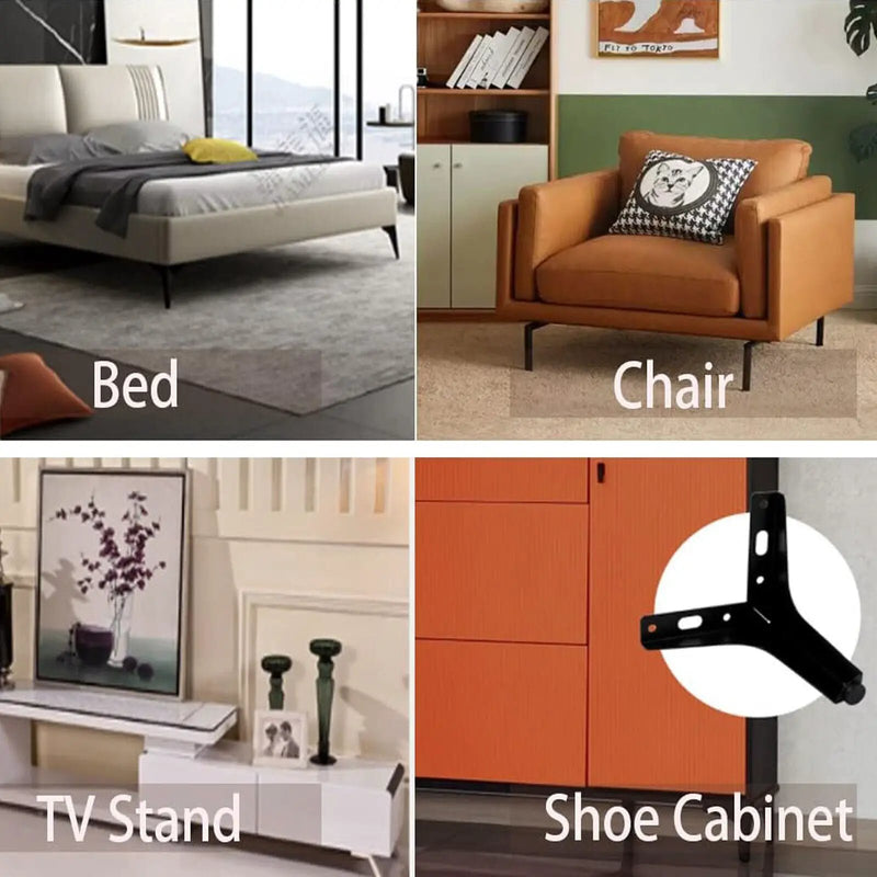 4Pcs Upgraded Metal Furniture Legs 13cm by salelink.co.nz