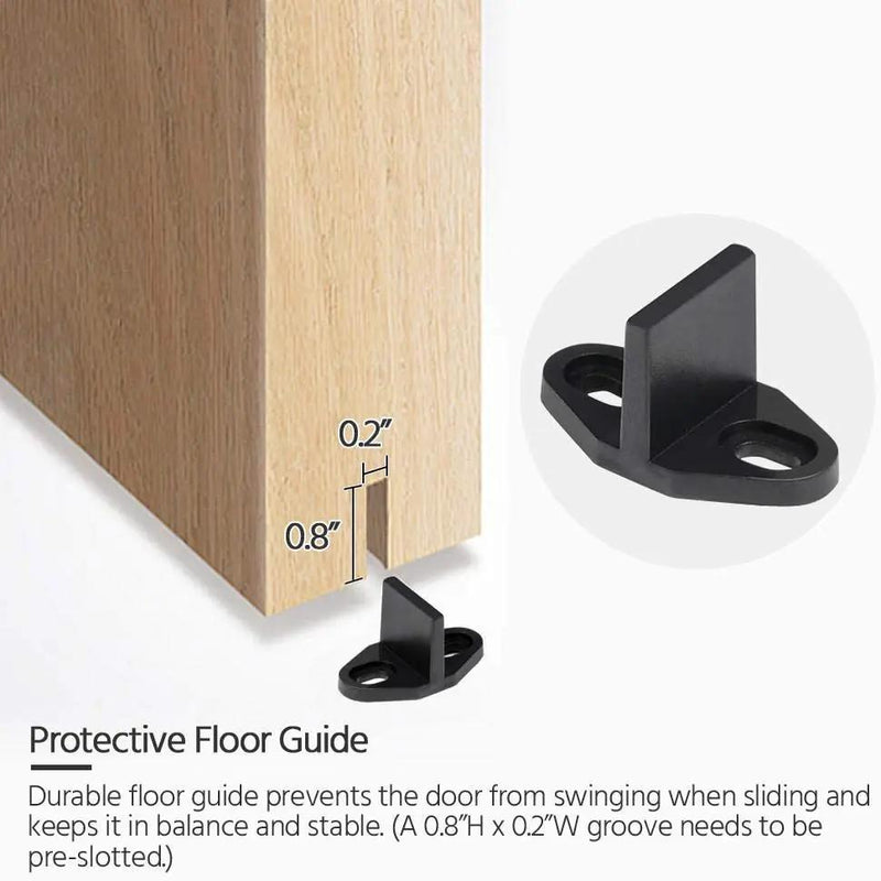 2M Sliding Barn Door Hardware Kit by salelink.co.nz