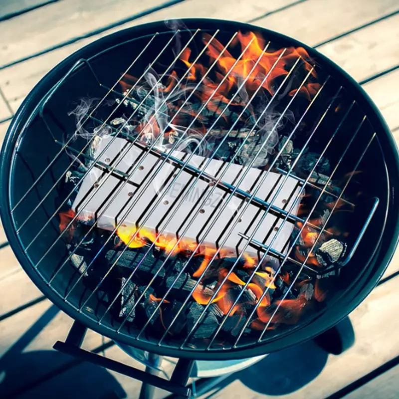 g8buynz g8buynz Smoker Box for BBQ Grill Wood Chips -  Stainless Steel Smoker Box for BBQ Grill Wood Chips -  Stainless Steel