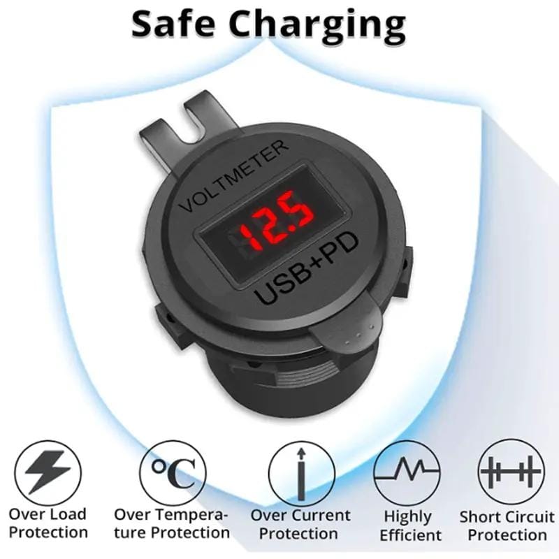 g8buynz g8buynz 12V USB C Car Charger Socket Dual PD & QC 3.0 Ports Car Adapter with 60cm Wire Blue 12V USB C Car Charger Socket Dual PD & QC 3.0 Ports Car Adapter with 60cm Wire Blue