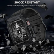 g8buynz g8buynz Stainless Case Band Compatible with Apple Watch Black Stainless Case Band Compatible with Apple Watch Black