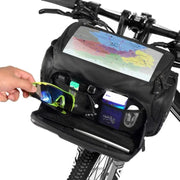 g8buynz g8buynz 4L Rainproof Bike Handlebar Storage Bag with Touch Screen Strap Use for MTB 4L Rainproof Bike Handlebar Storage Bag with Touch Screen Strap Use for MTB