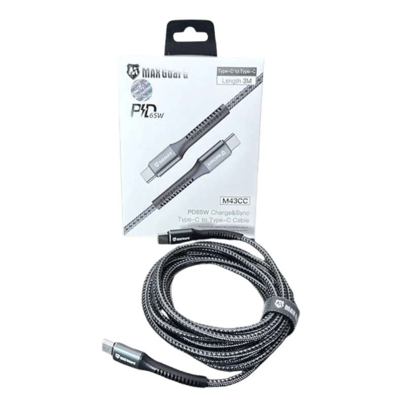 Maxguard 3m 65W Type-C to C cable M43CC by 9eight5