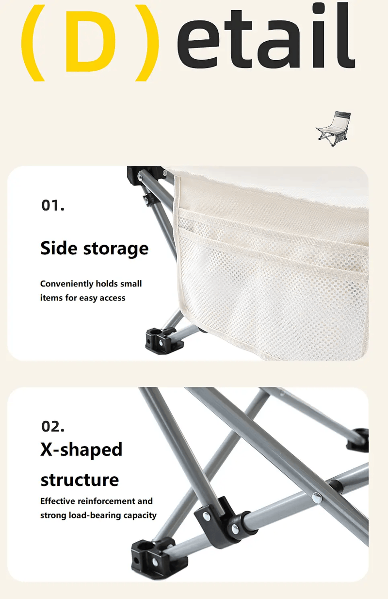 Versatile Outdoor Folding Chair – Chair & Lounger URB7025 by ECOTREK