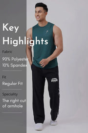 Urban Deep Arm Tank Emerald Green by Fuaark Nz