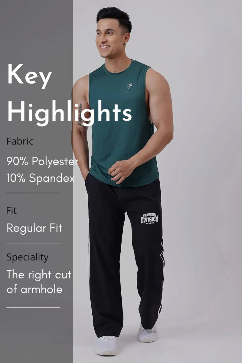 Urban Deep Arm Tank Emerald Green by Fuaark Nz