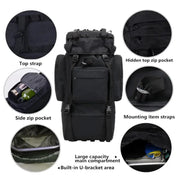 75L Hiking Tactical Backpack Large Survival Hunting Waterproof Backpack M... B by g8buynz
