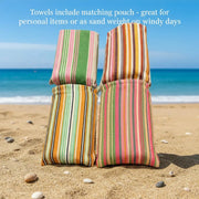 Frankly Cotton Quick Dry Sandless Beach Towels 6 Colour Options 100x180cm by Nest & Stem Homewares