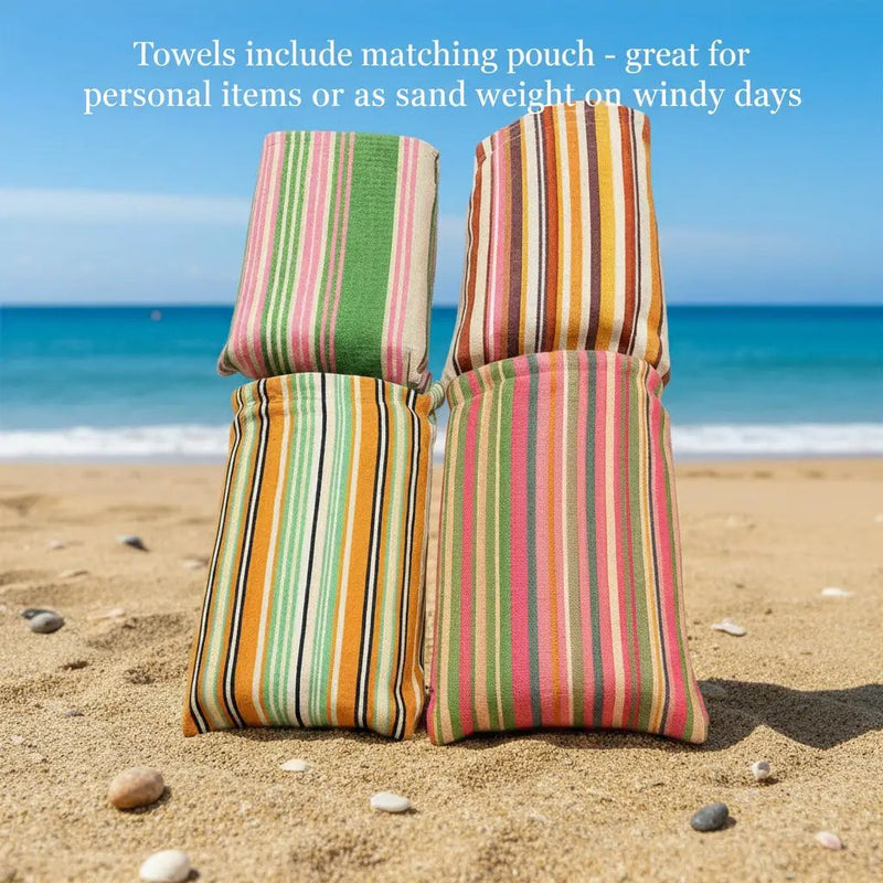 Frankly Cotton Quick Dry Sandless Beach Towels 6 Colour Options 100x180cm by Nest & Stem Homewares