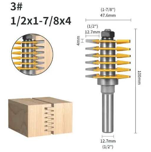 1/2 Shank Finger Joint Router Bit Woodworking Cutter by salelink.co.nz
