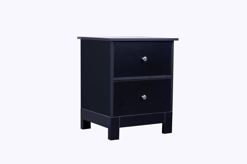 sue-e furniture Bedside Table 'Pamela' Bedside Table Black 'Pamela' Bedside Table Black