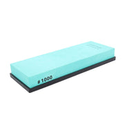 Sharpening Stone 1000 Grit Whetstone White Corundum Anti Slip Silicone Base Multipurpose Use Green by China Dropship