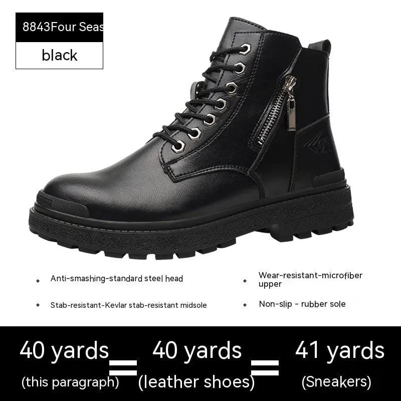 Mead's Supply & Equipment Outfitters limited Protective Work Footwear High Top Anti Impact Protective Work Shoes With Steel Toe Puncture Resistance High Top Steel Toe Protective Work Boots