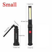 LED Flashlight USB Rechargeable With Magnetic For Work Hand Inspection by China Dropship