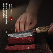 Factory Mongolia Handle Meat Knife Antlers Knife by China Dropship