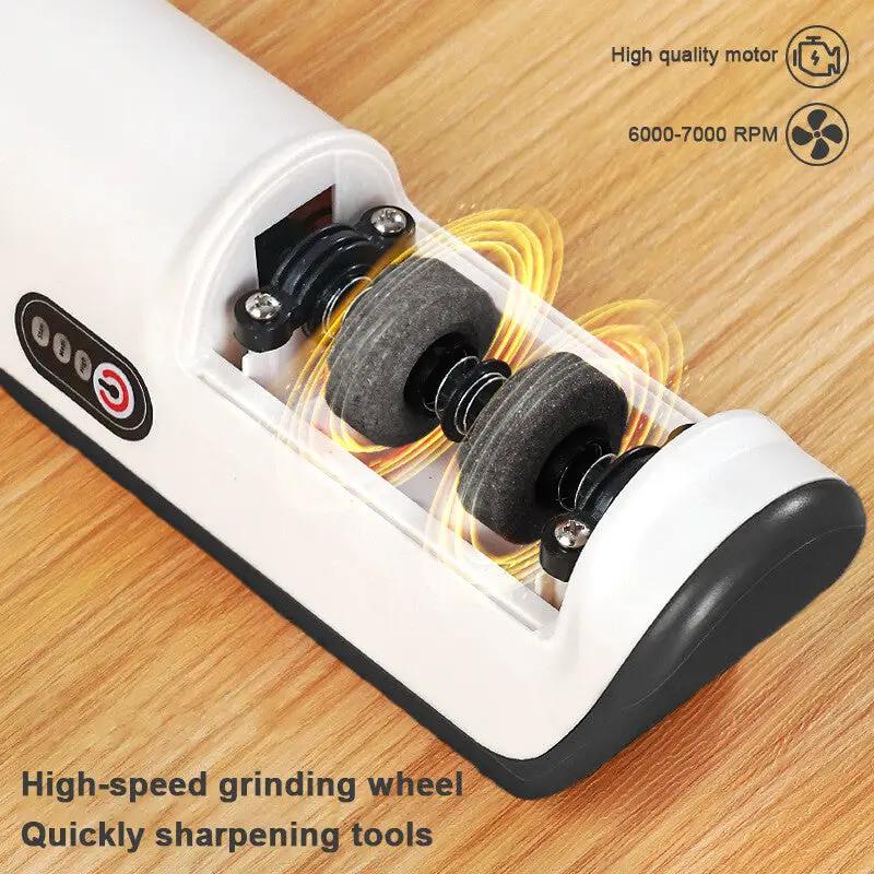 3Speed Electric Knife Sharpener Kitchen Sharpening Polish Tool Stainless Steel R by China Dropship