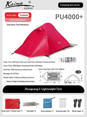 Mead's Supply & Equipment Outfitters limited Tents Ultralight Hiking Tent — 1–2 Person Camping Shelter Ultralight Hiking Tent — 1–2 Person Camping Shelter