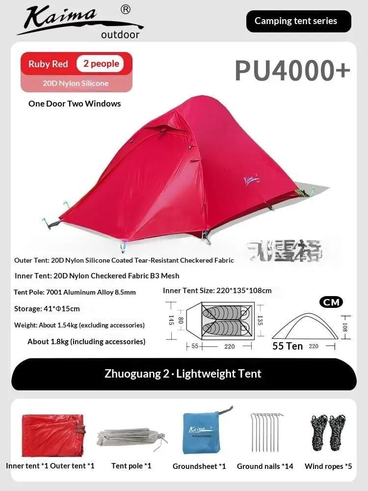 Mead's Supply & Equipment Outfitters limited Tents Ultralight Hiking Tent — 1–2 Person Camping Shelter Ultralight Hiking Tent — 1–2 Person Camping Shelter