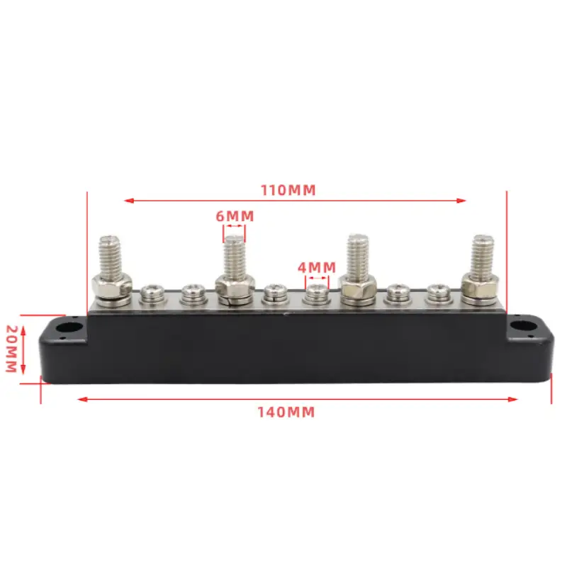 10 Way Bus Bar Auto Marine Power Distribution Earthing Block by salelink.co.nz