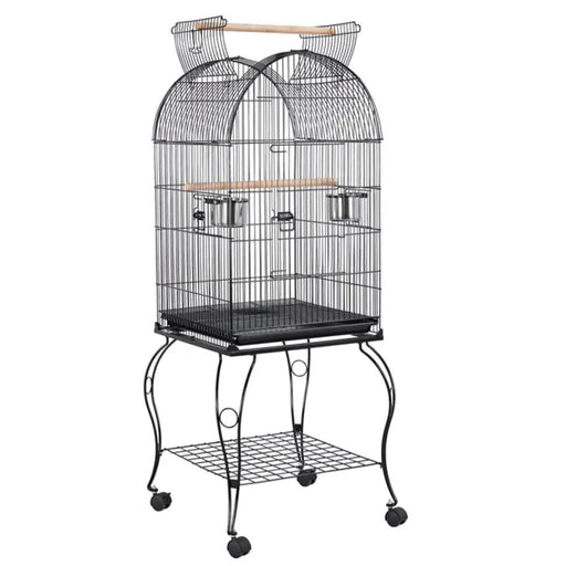 Yaheetech Open Top Metal Bird Cage Rolling Parrot Cage Open Top Metal Bird Cage Rolling Parrot Cage
