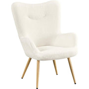 Boucle Accent Chair Armchair by Yaheetech