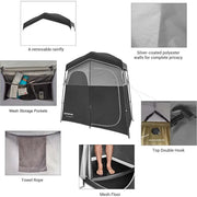 Oversized Portable Camping Shower Privacy Tent with Floor by Action Outdoors Limited