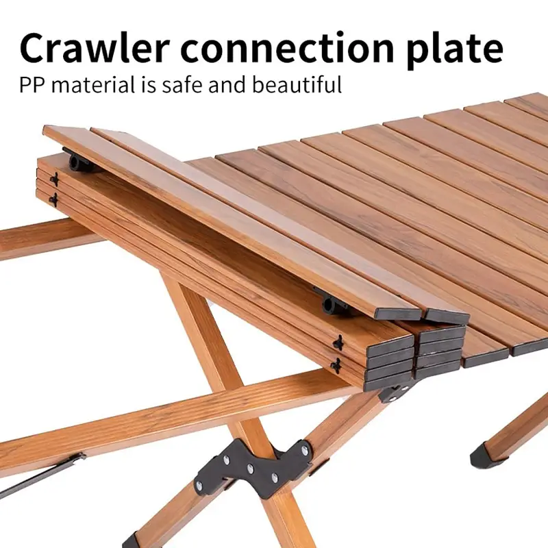 90CM Folding Dining Table Camping Picnic Egg Roll by dealonline.co.nz